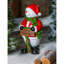 38"H Solar Holiday Snowman with Santa Hat Garden Statuary