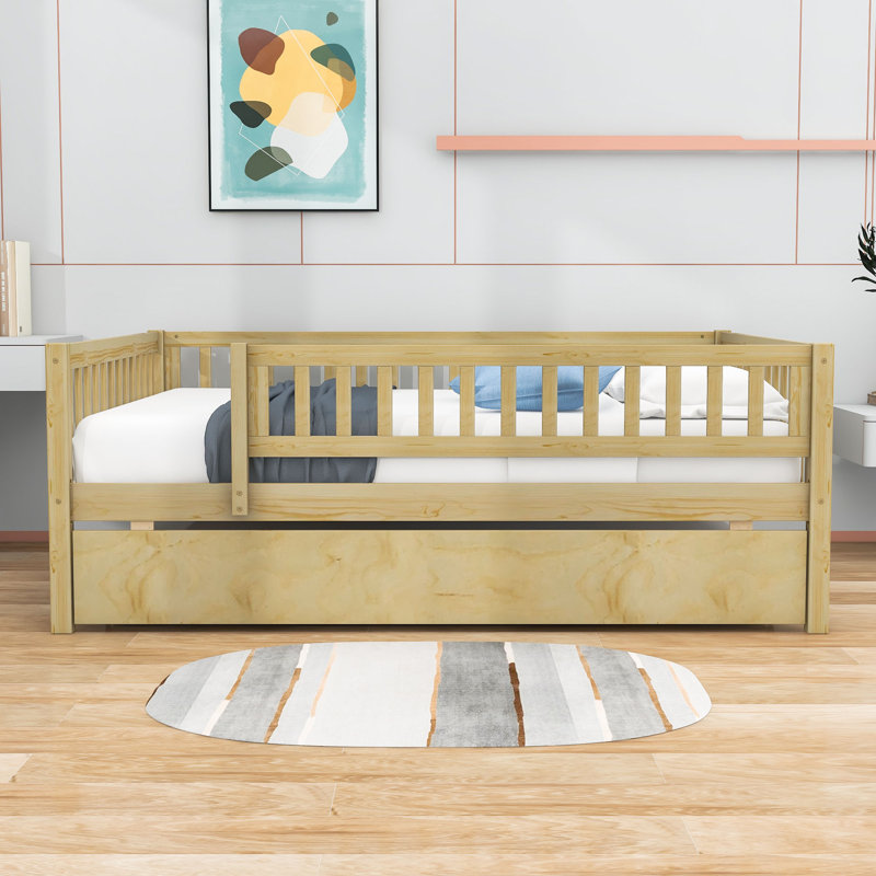 Alene Daybed with Trundle, Natural, Full