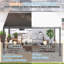 13' X 10' Outdoor Hardtop Louvred Gazebo Pergola