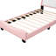 Base de lit plateforme 45,13 po avec tête de lit Heanor