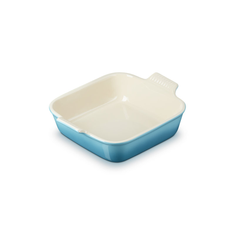 Le Creuset Heritage Stoneware Square Dish, White, 3 qt.
