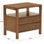 Table de chevet 2 tiroirs Dorchester-499002911