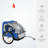 2-Seat Child Bike Trailer for Kids with a Strong Steel Frame, 5-Point Safety Harnesses, & Comfortable Seat, Blue-116989263