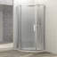 Porte de douche 34-1 / 8 "X 72" Cabine de douche semi-sans cadre à charnière-110270934