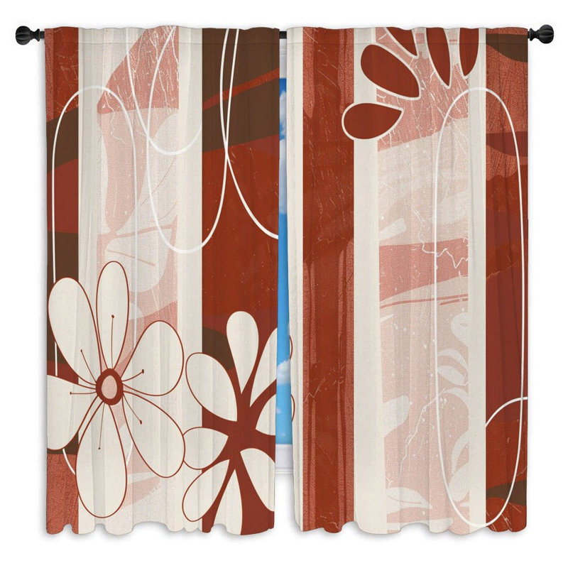 Paire de rideaux obscurcissant en polyester Kondon, L 40 po x L 78 po