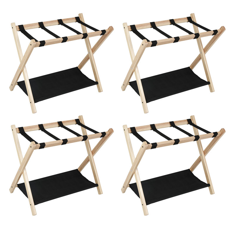 Ensemble de 4 valises pliables en bambou Babion