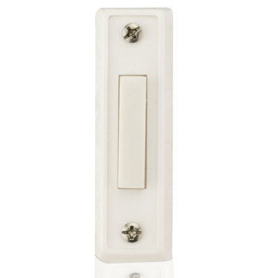 White Push Button Doorbell