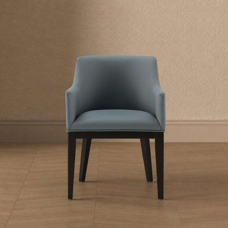 Chaise de salle à manger rembourrée Gansevoort, Étain