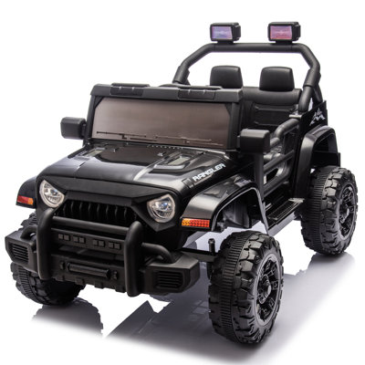 12V Kids Ride On Electric Car W/Parents Control,Dual Drive, Four-Wheel Suspension,With Music,Bluetooth,MP3,USB,With Headlights, Steering Wheel Quick Release,Slow Start For Kids Aged 2-4.