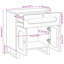 50cm W Solid Wood Bedside Table