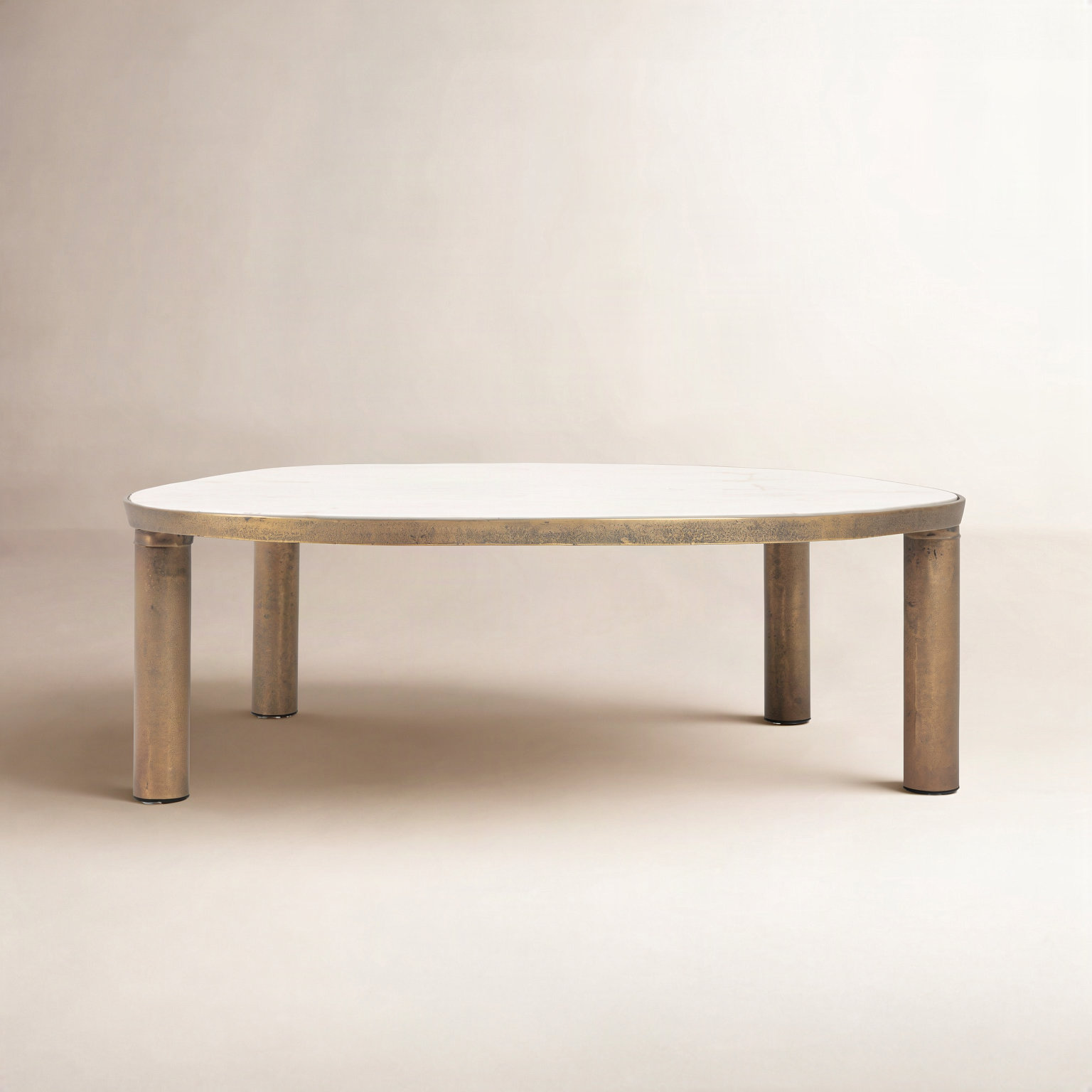Tillie 35" Genuine Marble Coffee Table