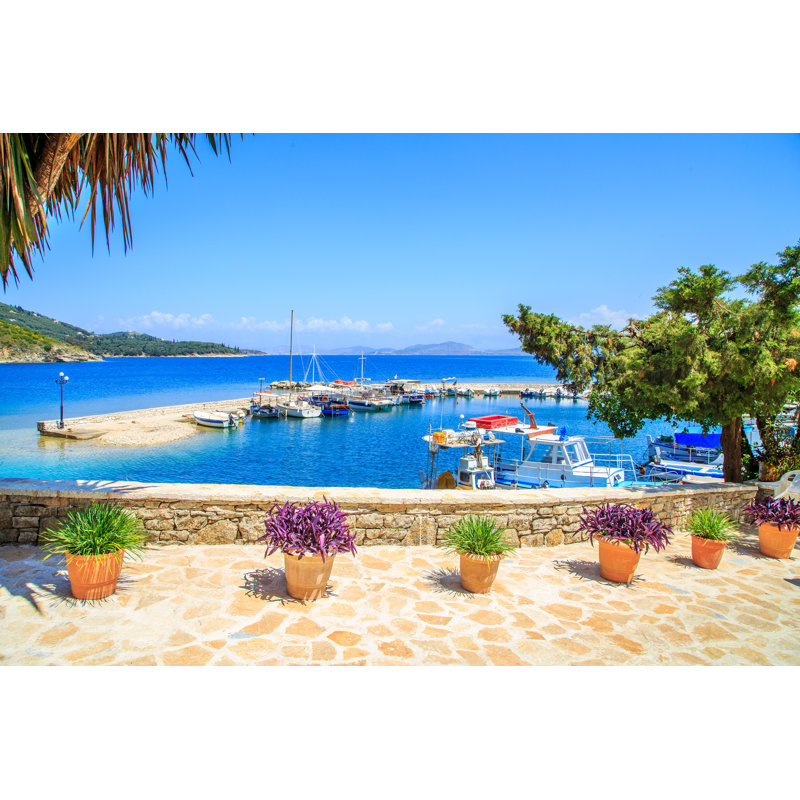 Kouloura, Corfu, Grèce par Maniscule - Photographie sur toile tendue, L 30 po x H 20 po