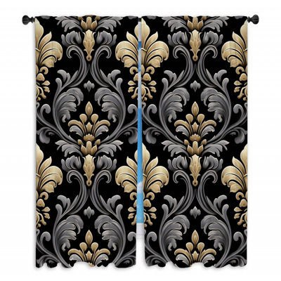 Paire de rideaux obscurcissant en polyester Jodye