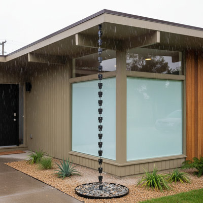 Aluminum No Subject Rain Chain