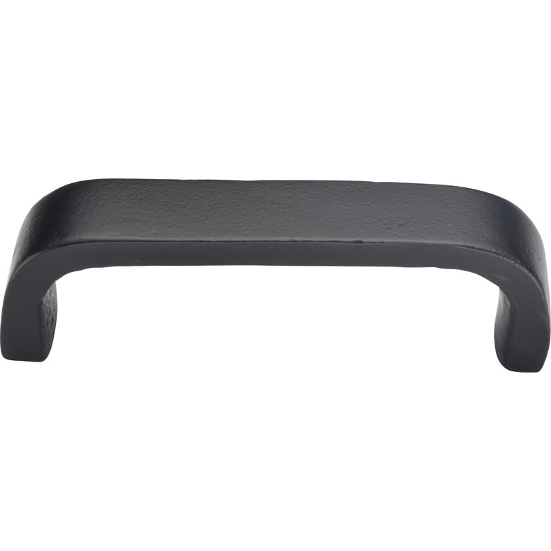 Modern Wide Arc Cabinet Pull, Black, 10"