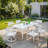 Modern Outdoor Dining Set With Comfortable Chairs And Versatile Table For Relaxing Gatherings