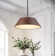 1-Light 15.7" Wide Modern Scandinavian-Style Wood-Like Pendant Lamp with Lamp Shade diffuser