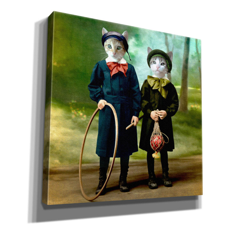 " The Good Kids " by Martine Roch, 18" H x 18" W x 0.75" D