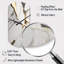Sculpture abstraite horloge murale en marbre blanc et doré I en forme de cylindre-105568904