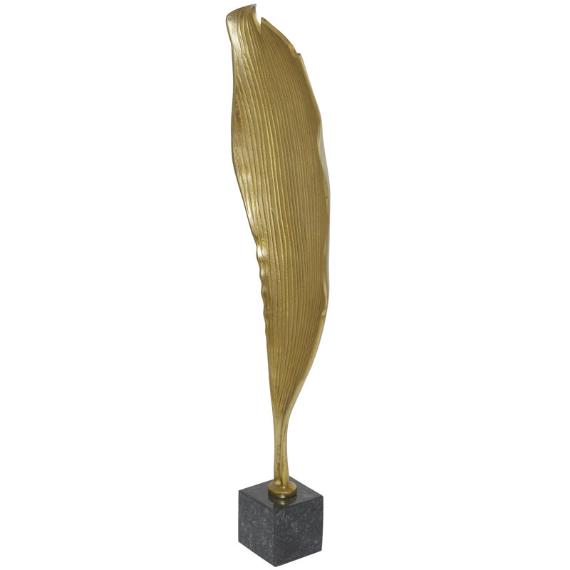 Sculpture Frejya, H 35,65 po x l 10,5 po x P 4,15 po, Or