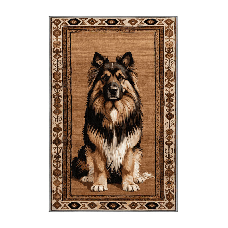 Tapis lavable pour chien de berger Anatolian, Rectangulaire 2 pi x 3 pi