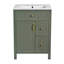 Meuble-lavabo de 24 pouces avec lavabo en céramique et rangement à fermeture en douceur-799837528