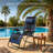 Extra-Large Thickened Zero-Gravity Chair, Foldable Patio Lounge Chair, 30-Inch Wide Seat Anti-Gravity Lounger With Cup Holders, Blue-1659493494