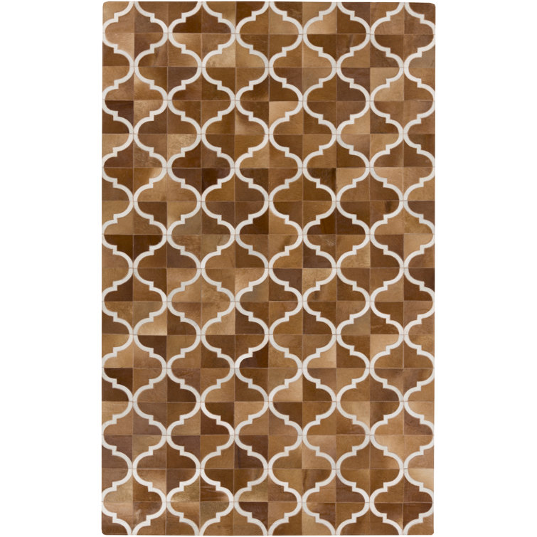 Janard Cowhide Geometric Indoor Rug