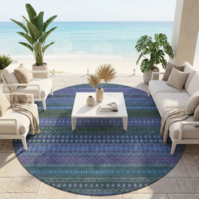 Tapis d'intérieur rond 8 po