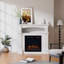Belfry Heating 80.5cm W White Electric Fireplace with 5120 BTU
