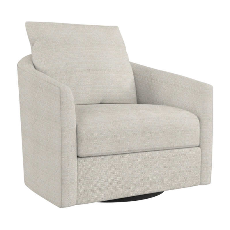 Camden Swivel Patio Chair with Cushions, Beige Linen 6025-012