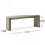 Banc de salle à manger en bois d'acacia, chêne gris clair-603577378-640092339