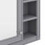 Armoire de rangement murale pour salle de bain, armoire murale moderne avec miroir, 3 tablettes ouvertes-1350425581