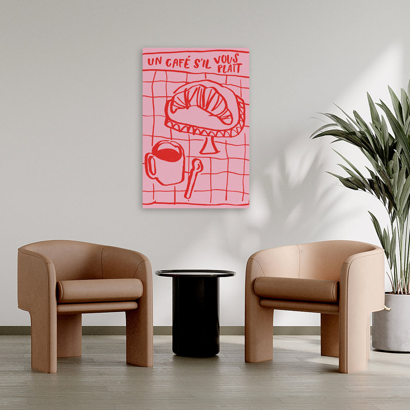 Petit déjeuner Doodles Iv Art abstrait Art contemporain, H 36 po x l 24 po