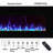 Powder Coated Electric Fireplace with 5100 BTU-86446726