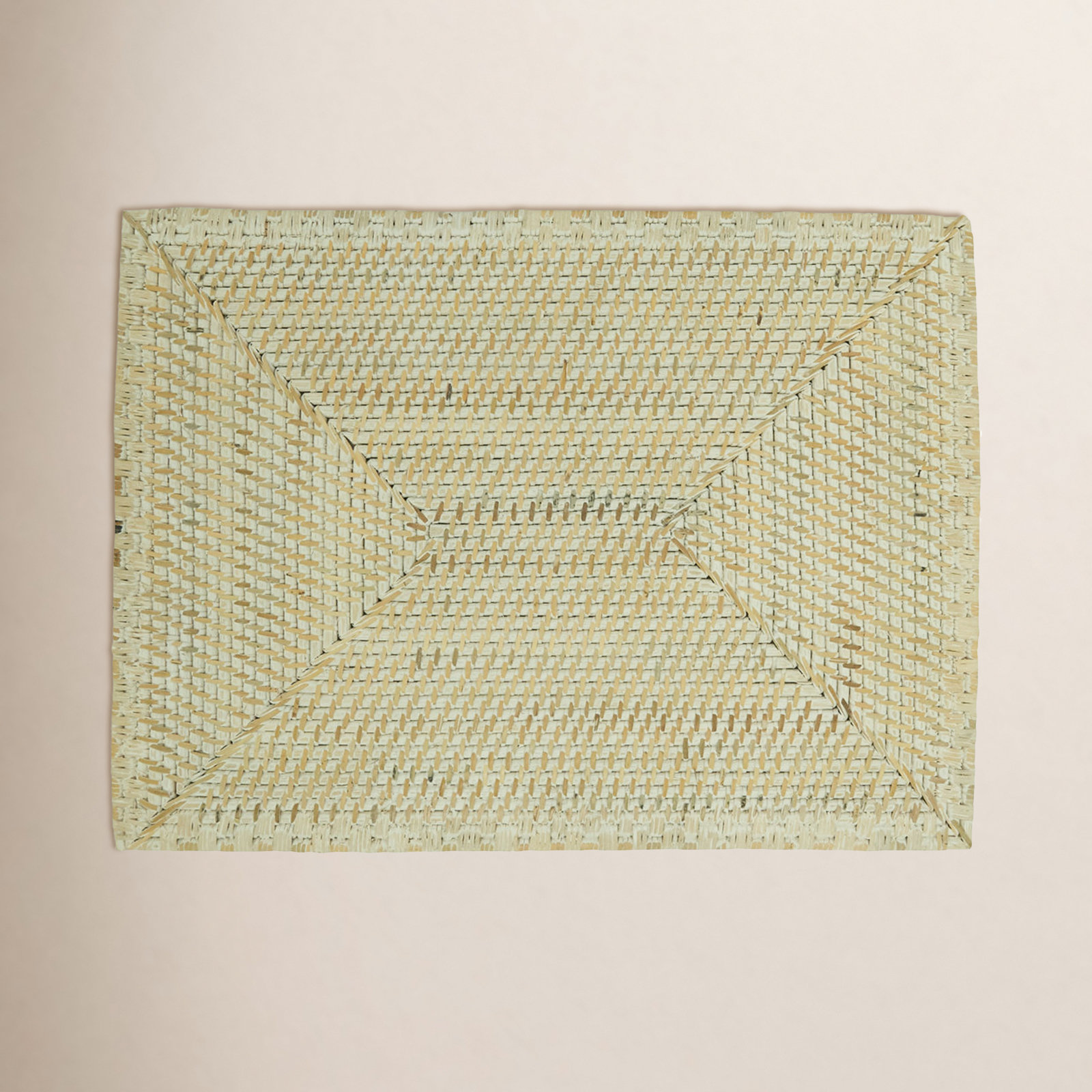 Avignon Collection Avignon Rattan Placemat, White
