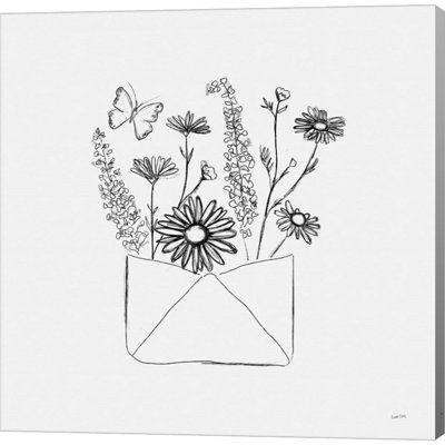 Parmi les fleurs sauvages par Leah York - peinture sur toile tendue