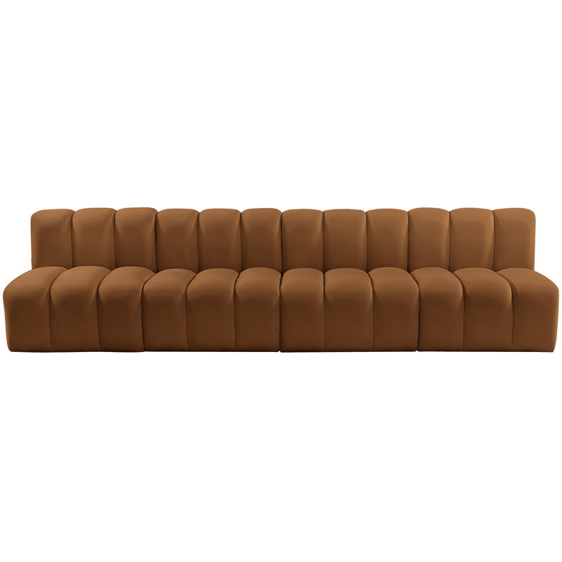 Kirchoffer Upholstered Sectional Reversible, Saddle Velvet