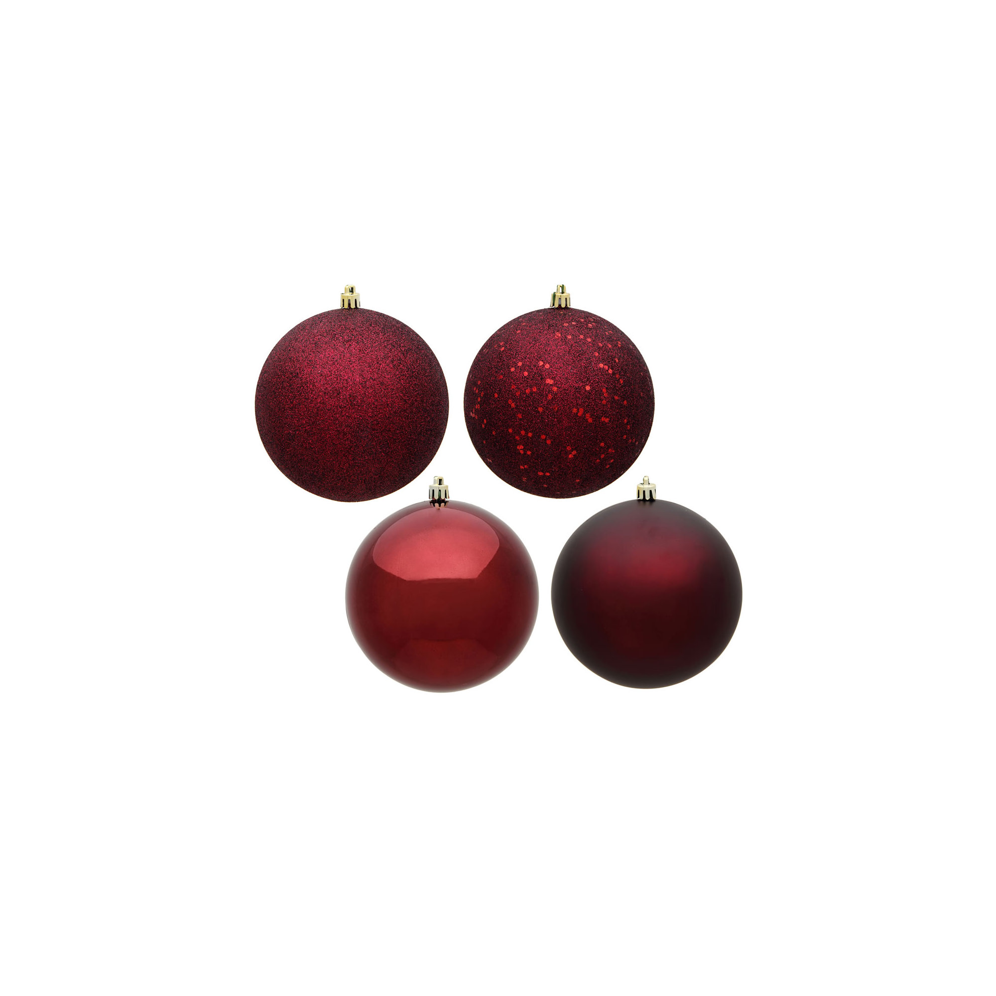 Holiday Décor Ball Ornament, Rust red