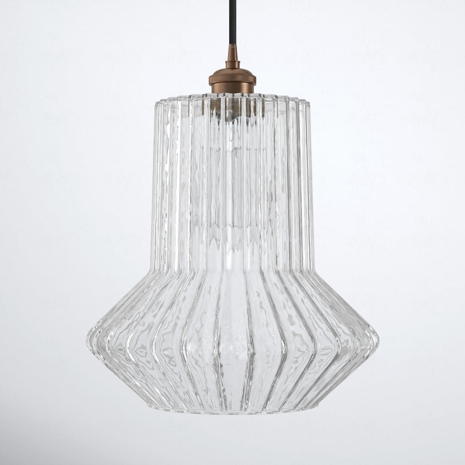 Montrose Single Light Glass Dimmable Pendant, Antique Copper, Incandescent