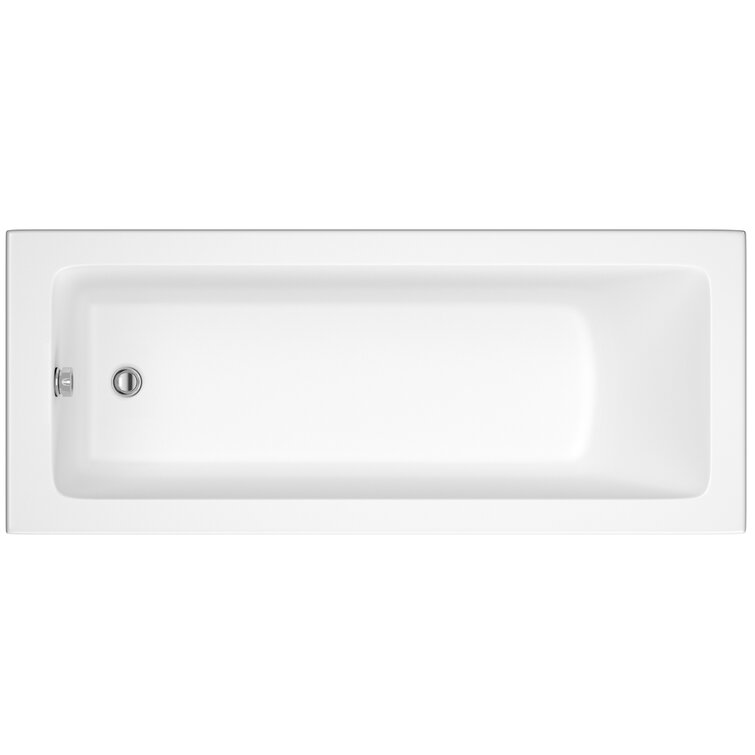 Linton Square Single Ended Bath in White