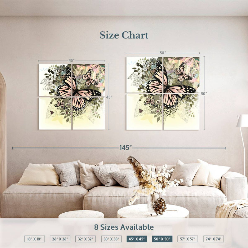 Brampt Butterfly Eden, 50" H x 50" W