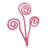27'' Striped Polyester Food & Beverage Shatterproof Pick