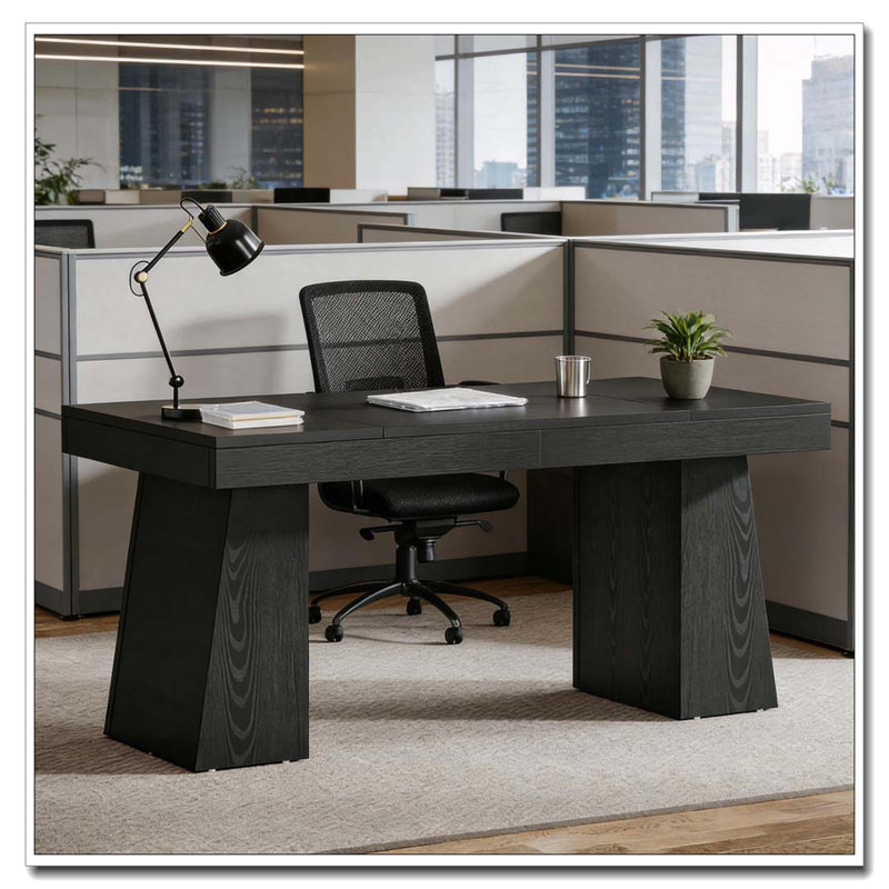 Computer Desk,Executive Desk, Black