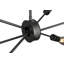 Kimberling 6 - Light Black Sputnik style Industrial Pendant Chandelier
