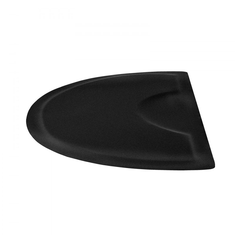 Tapis de salon demi-cercle pour coiffeur , H 0,5 po x l 59,8 po x P 35,8 po