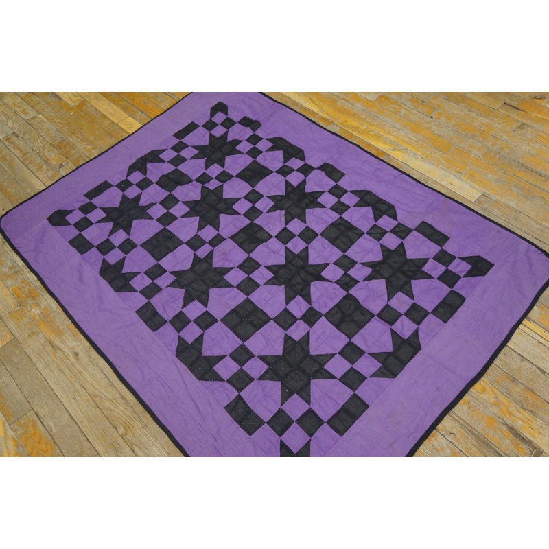 Antique Quilt Allover Geometric Needlework Rug