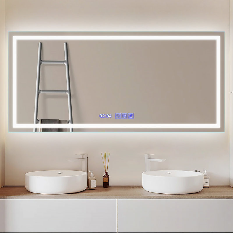 Miroir de salle de bain Amirie, 28 po x 60 po
