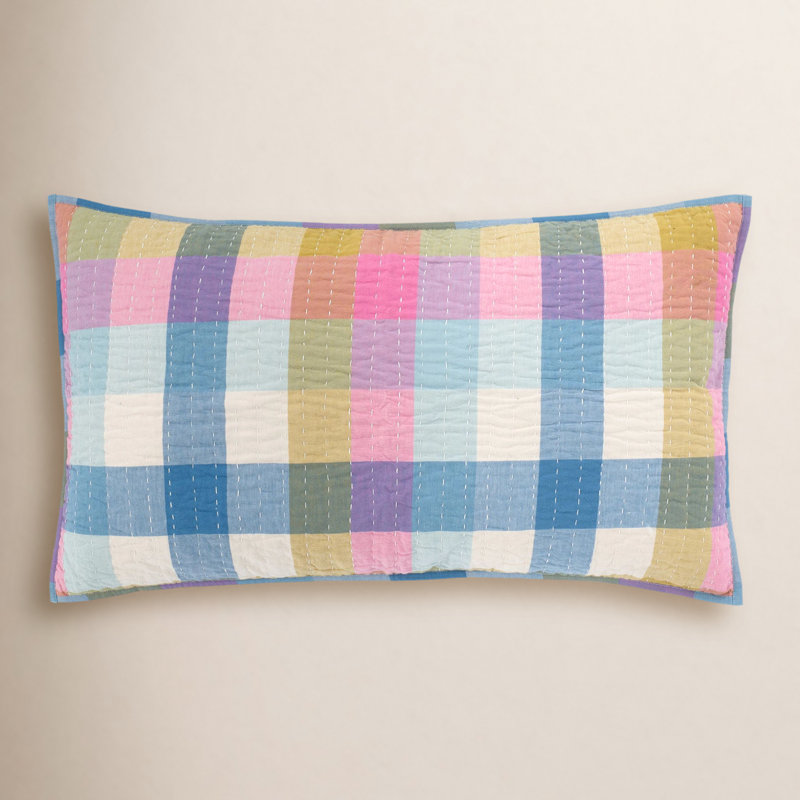 Charlette Plaid Cotton Plaid Sham Set, King