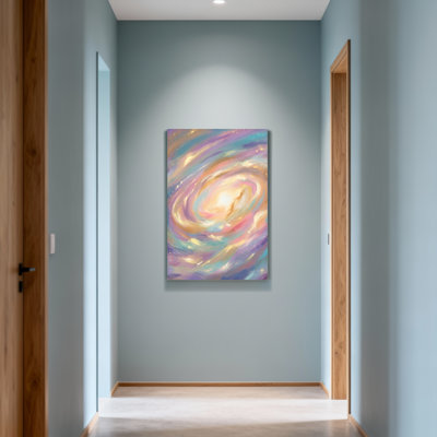Abstract Cosmic Swirl Galaxy Art Print